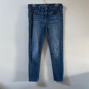 American Eagle Super Skinny Denim Jeans size 10 Long
